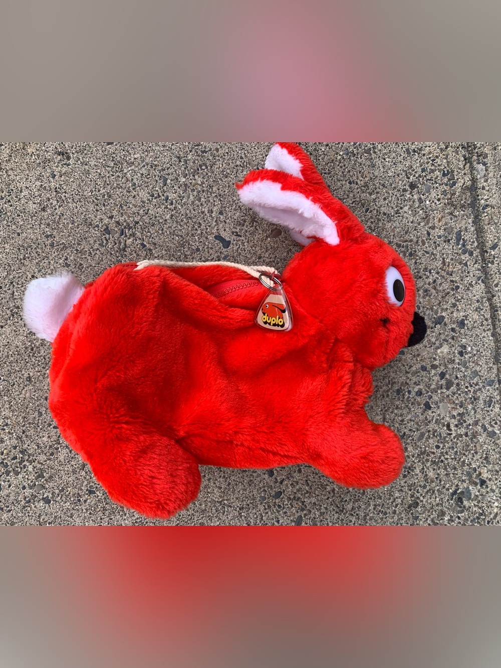Lego Duplo Red Plush Bunny Kids Bag